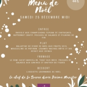 menu de noel 2021