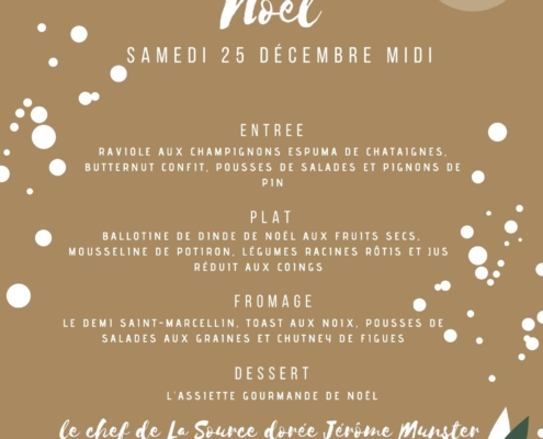 menu de noel 2021